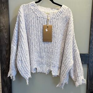 POL Women's Textured Knit Sweater